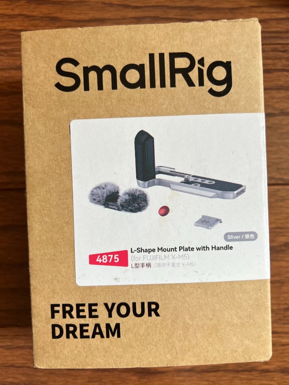 SmallRig 4875 L-Shape Grip Handle for Fujifilm X-M5 Silver NEW